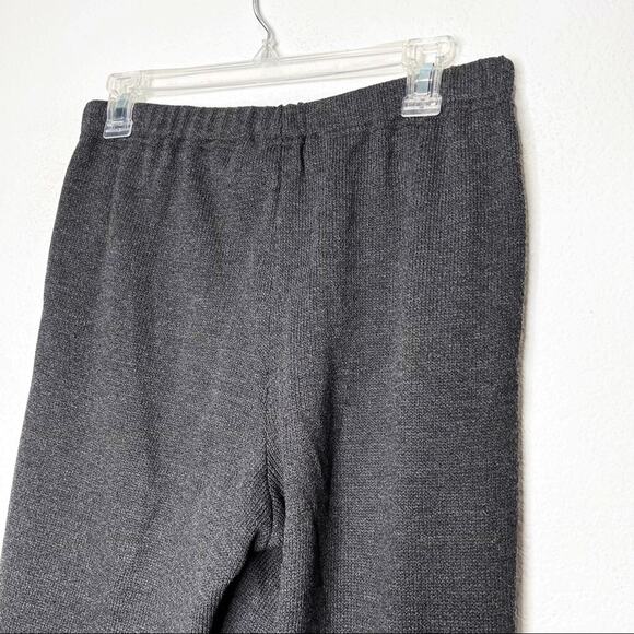 St. John Santana Knit Wool Pull On Pants Small Lagenlook Cozy - Picture 2 of 8